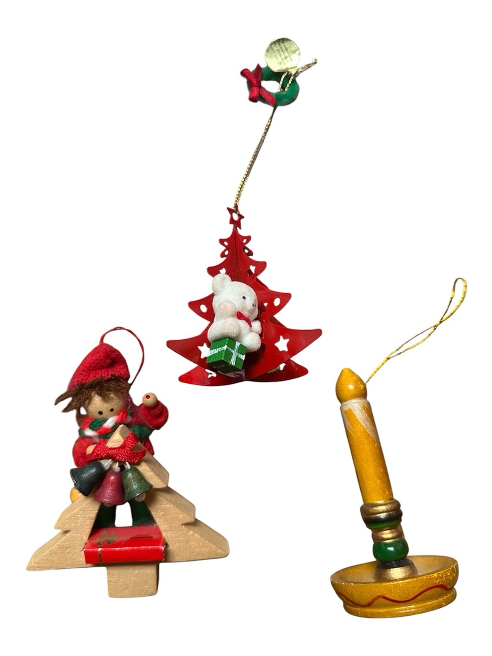 Festive Assorted Holiday Ornaments - Red, Green, Gold